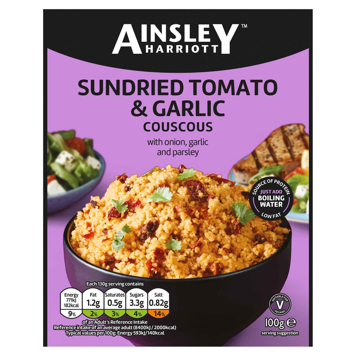 AINSLEY HARRIOTT Cous Cous Sun Dried Tomato & Garlic 100g