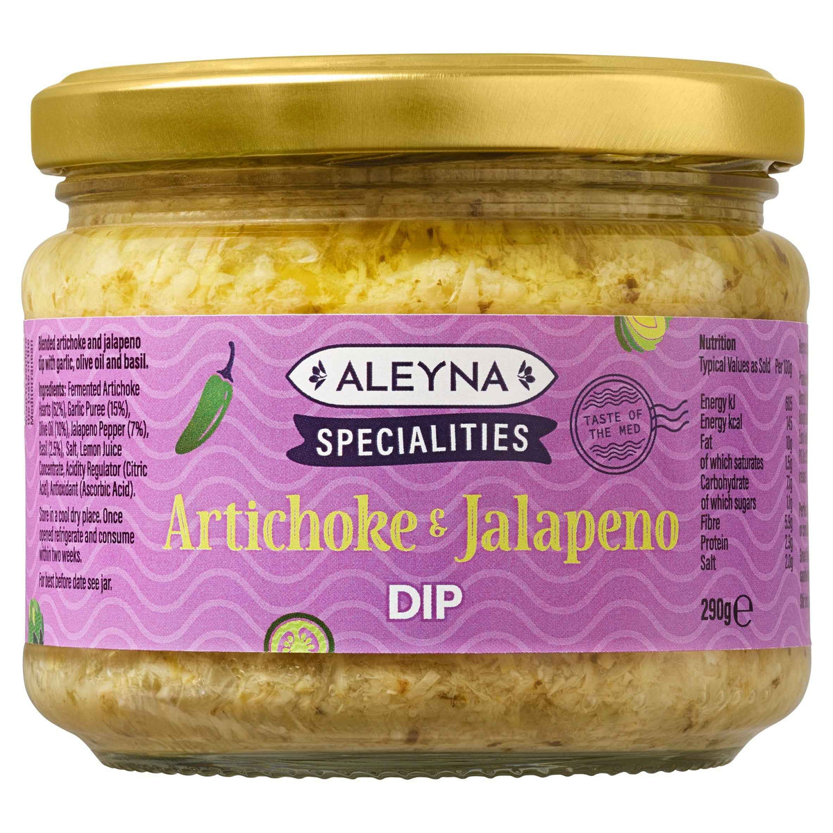 ALEYNA Specialities Artichoke And Jalapeno Dip 290g