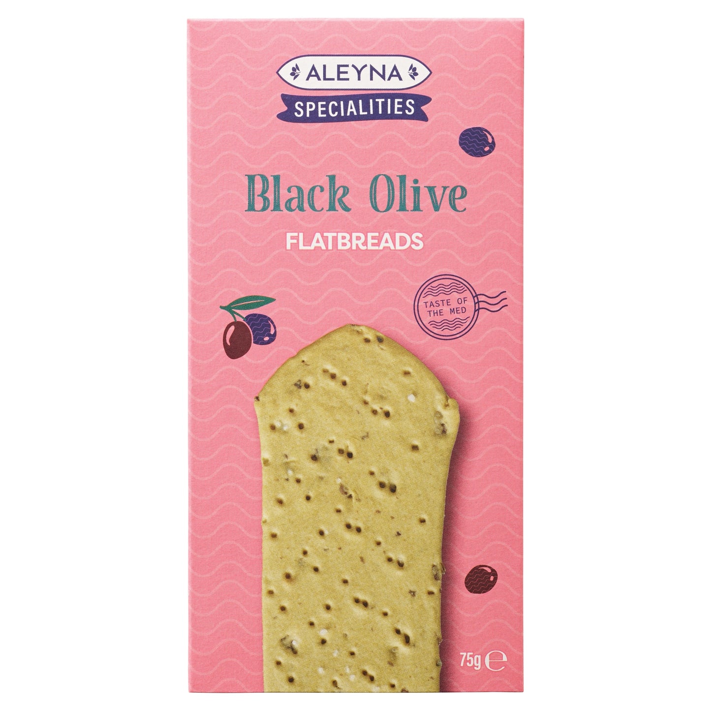 Aleyna Specialities Black Olive Flatbreads 75g — image 1