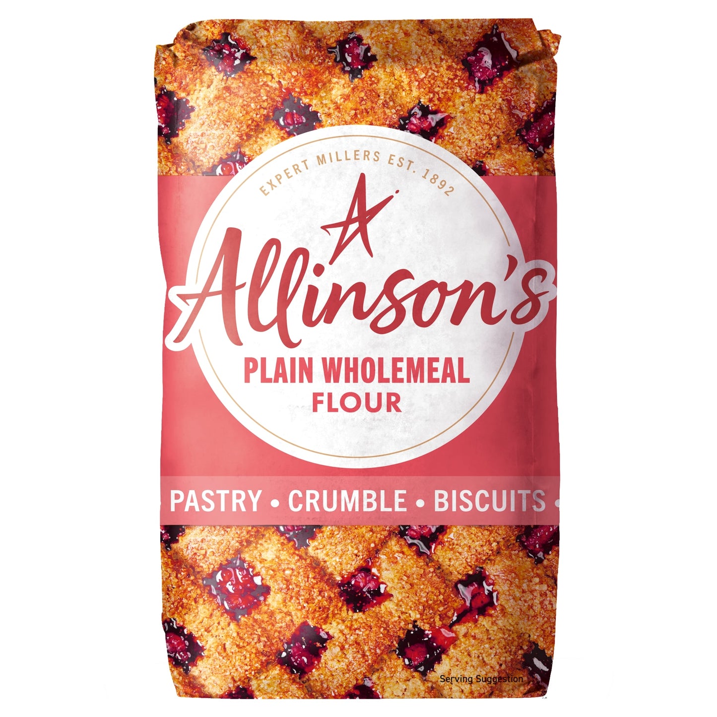 Allinson's Plain Wholemeal Baking Flour 1kg — image 1