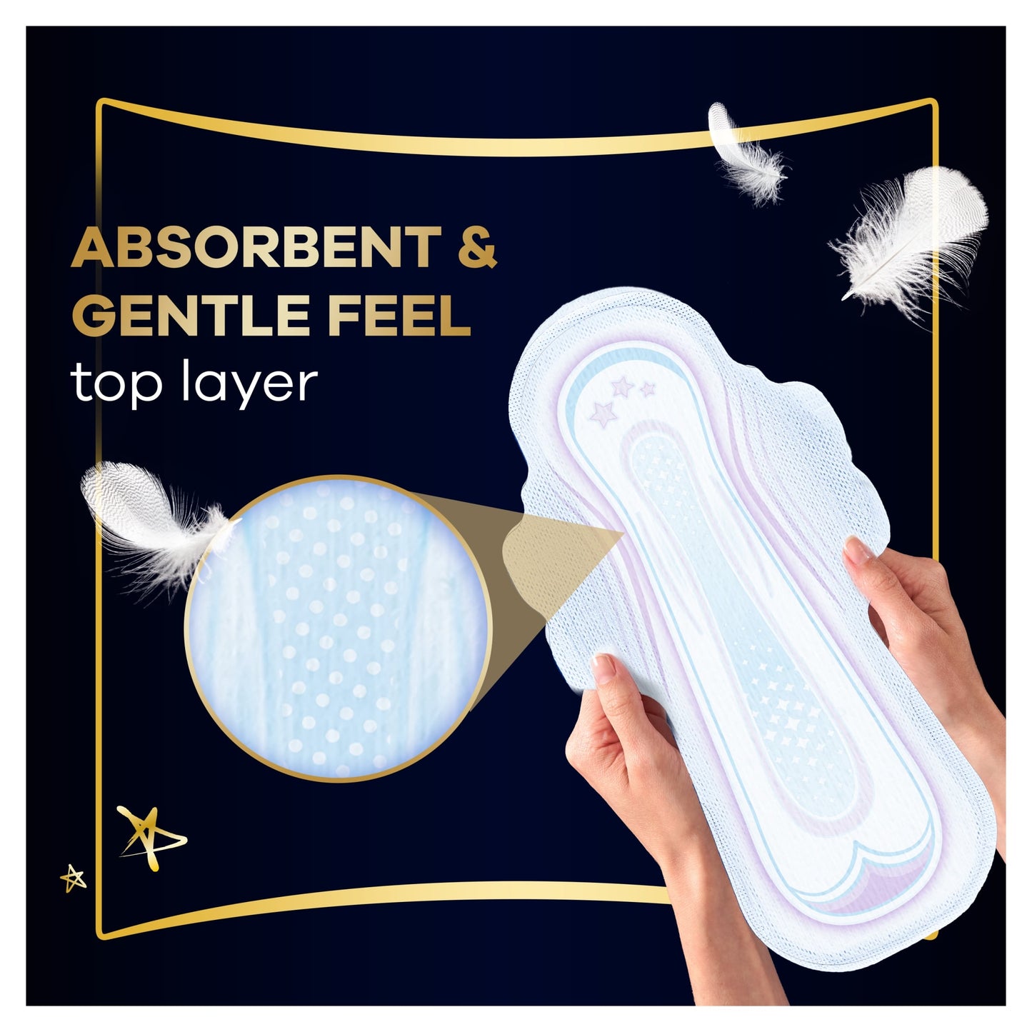 Always Ultra Secure Night Size 4 Sanitary Towels with Wings 8 Pack — image 5