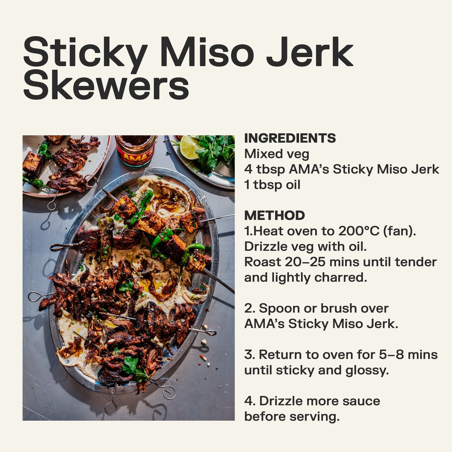 Ama's Sticky Miso Jerk Sauce 185g — image 5