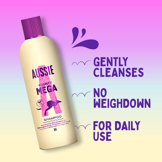 Aussie Mighty Mega Shampoo 400ml — image 2
