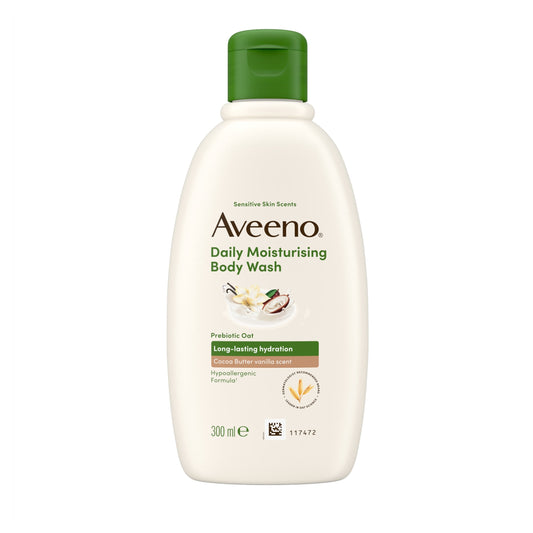 Aveeno Daily Moisturising Body Wash Cocoa Butter Vanilla Scent 300ml — image 2