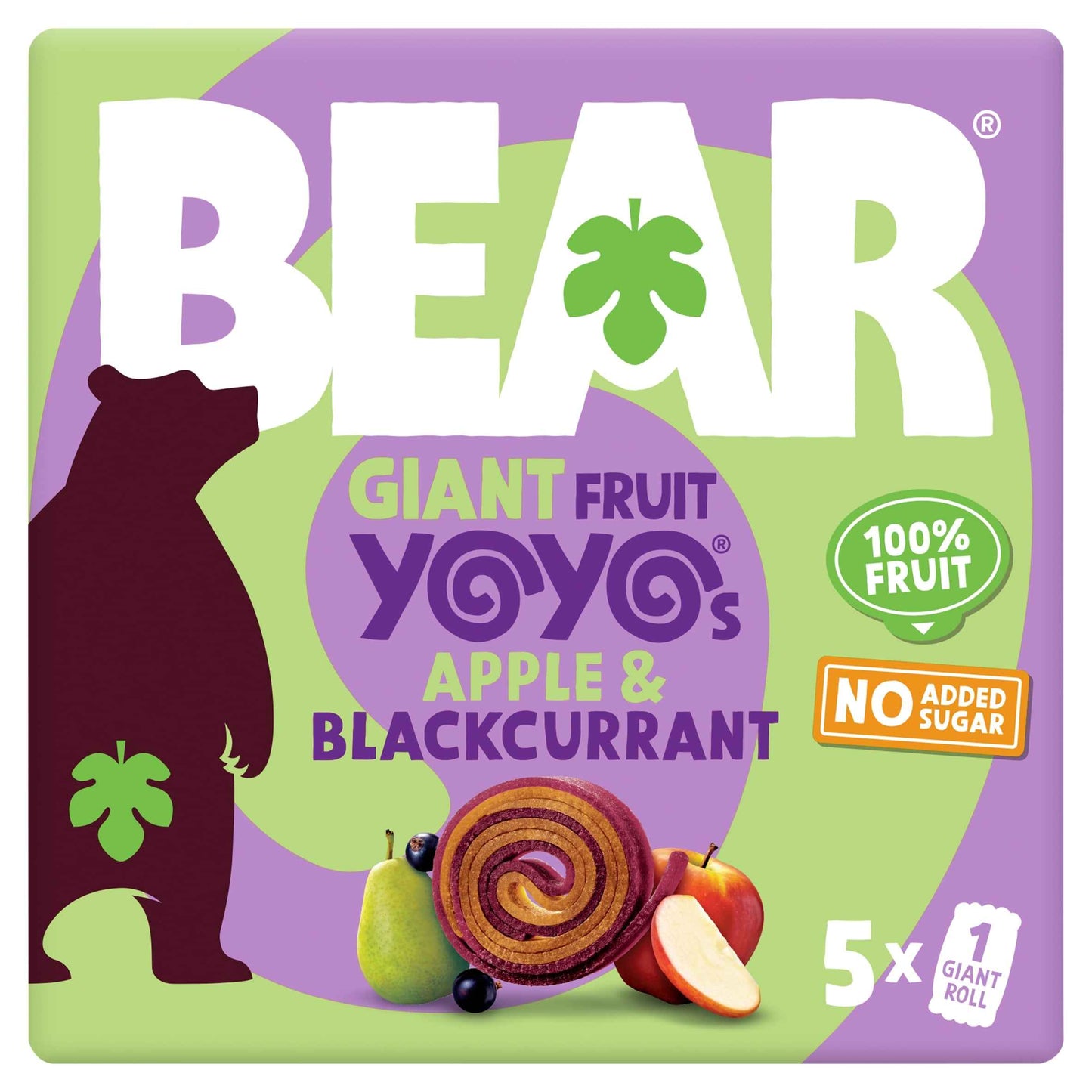 BEAR Giant Yoyo - Apple & Blackcurrant 5 X 20g