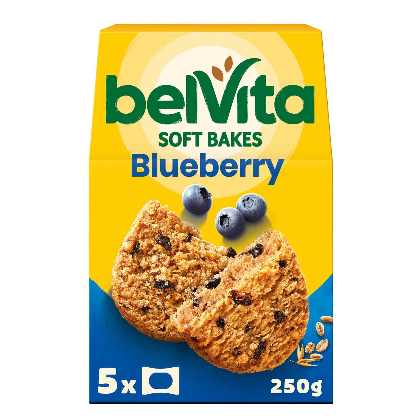 Belvita Breakfast Blueberry Soft Bakes Cereal Snack Bars Pack 5 x 50g — image 1