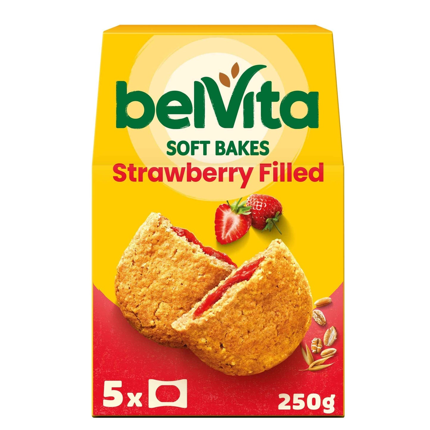 belVita Breakfast Soft Bakes Strawberry Filled Cereal Snack Bars Pack
