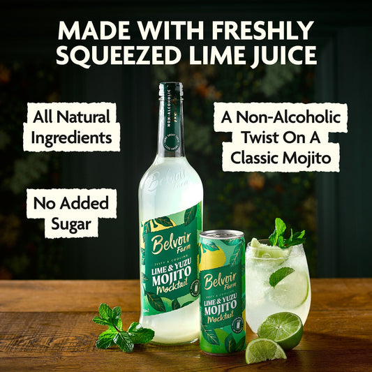 Belvoir Farm Lime & Yuzu Mojito Mocktail 250ml — image 2