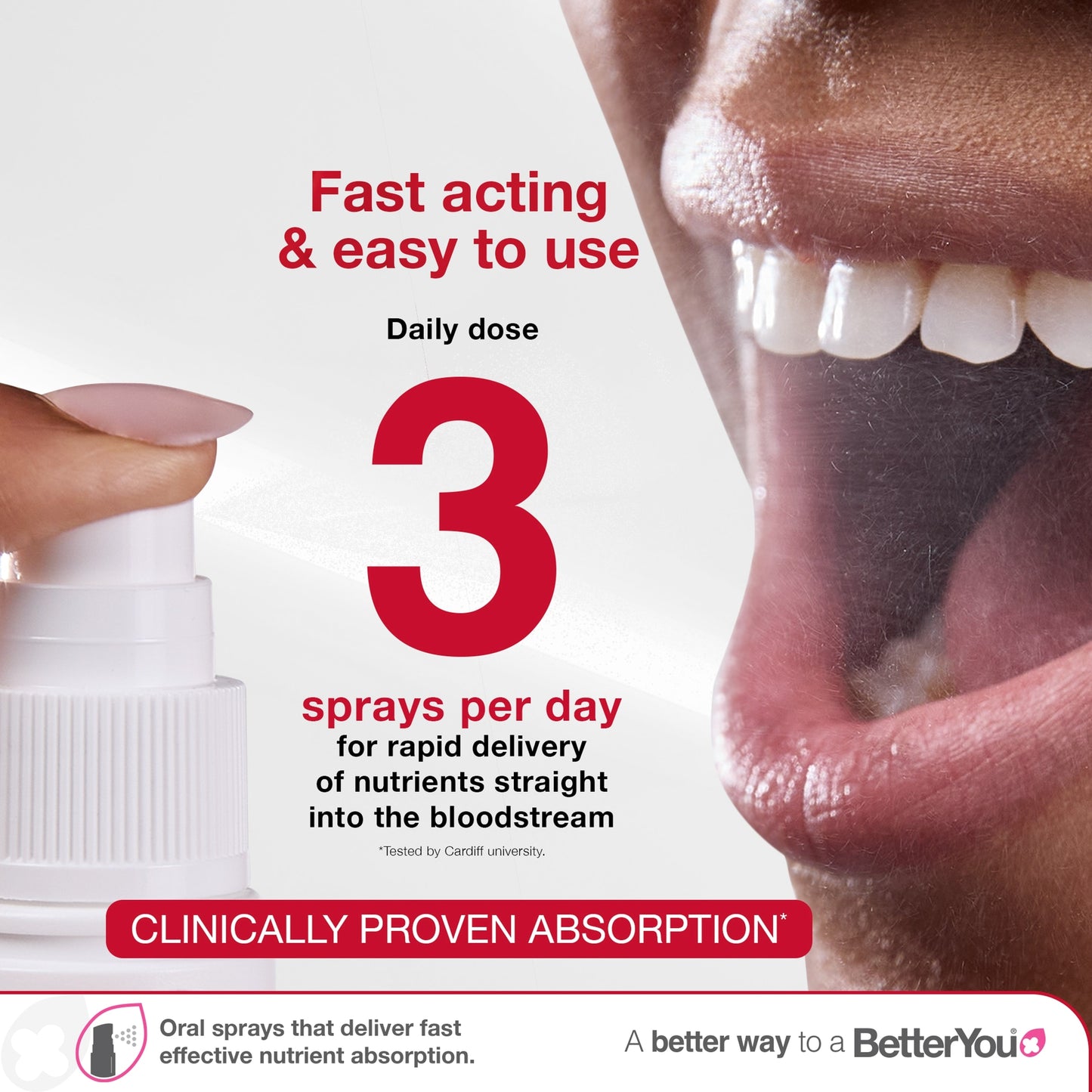 BetterYou D3000+K2 Vitamin D+K2 Daily Oral Spray - 12ml — image 5