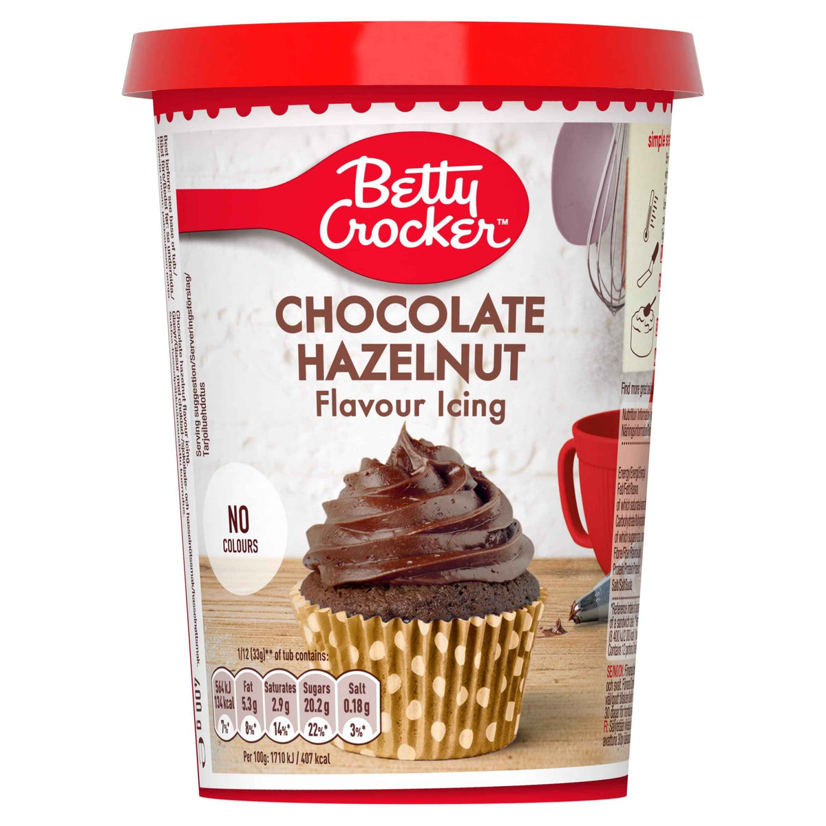 Betty Crocker Chocolate Hazelnut Flavour Icing 400g