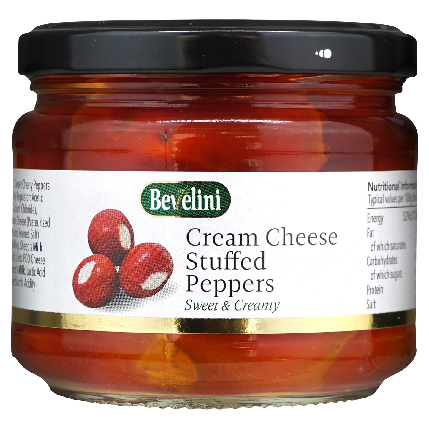Bevelini Cream Cheese Stuffed Peppers 280g — image 1