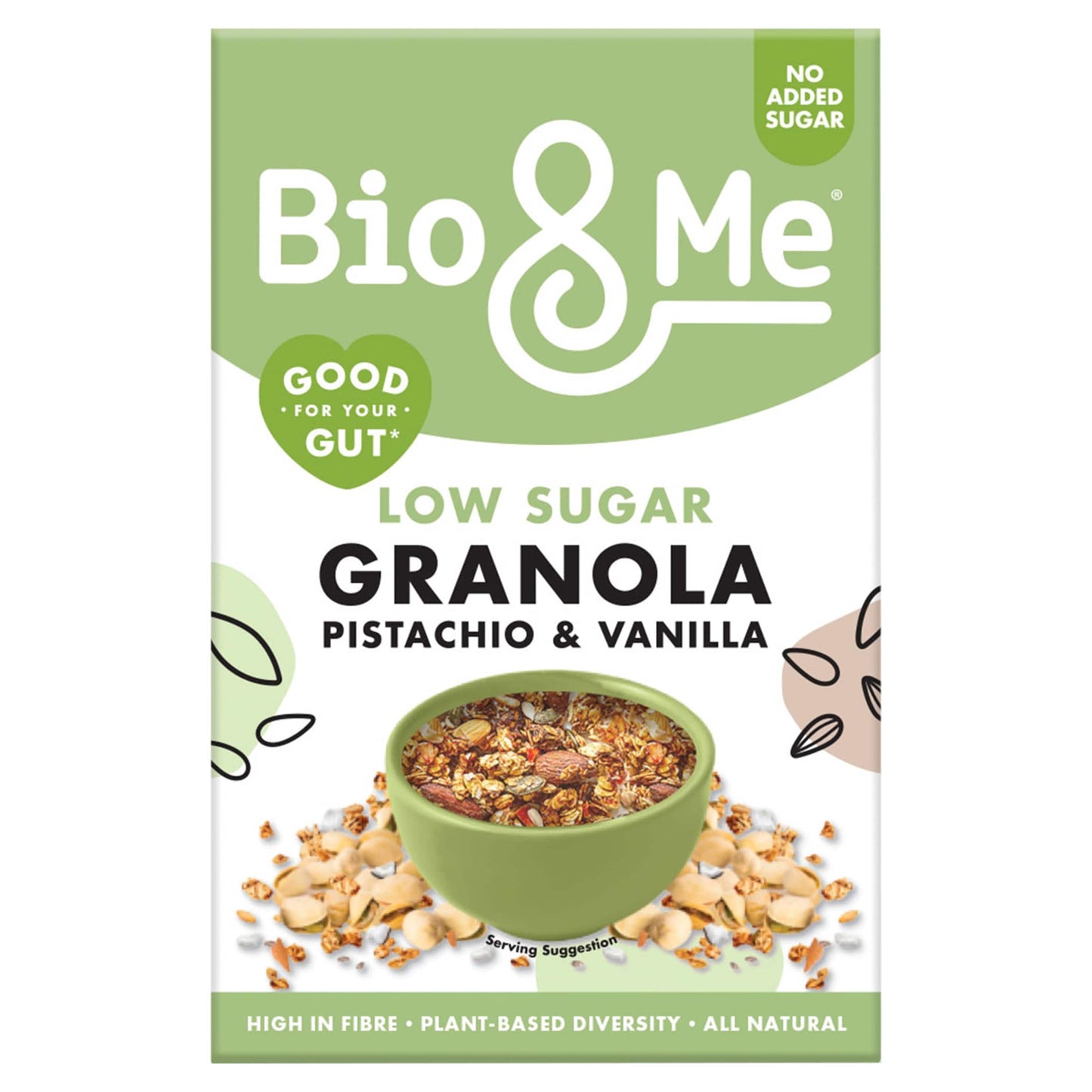 Bio&Me Pistachio & Vanilla Low Sugar Granola 360g — image 1