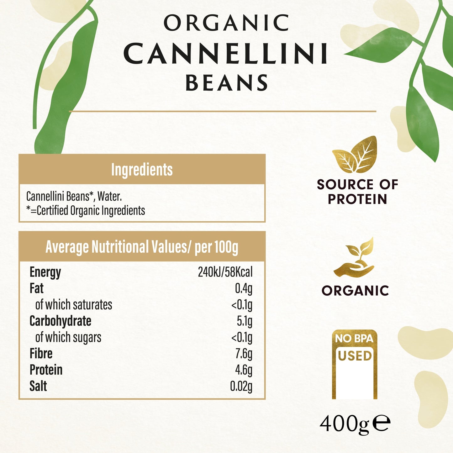 Biona Organic Cannellini Beans 400g — image 5