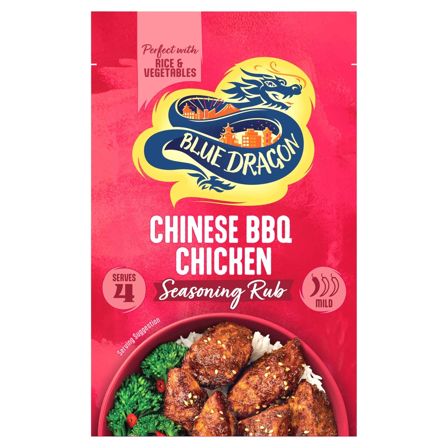 BLUE DRAGON Chinese Bbq Chicken Seasoning Rub 25g