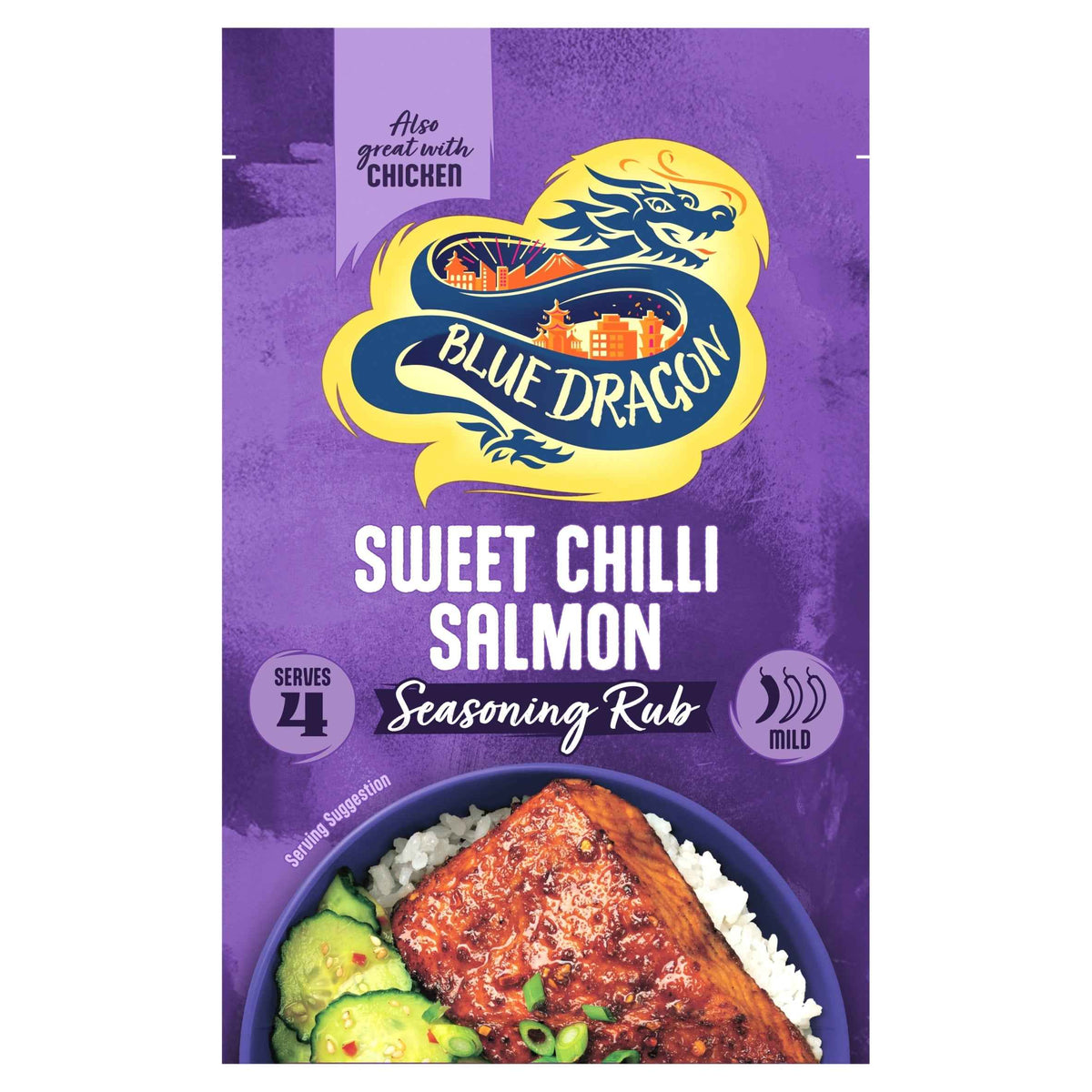 BLUE DRAGON Sweet Chilli Salmon Seasoning Rub 25g