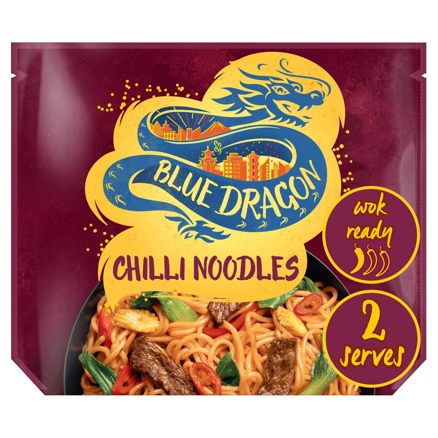 Blue Dragon Wok Ready Chilli Noodles 300G — image 1