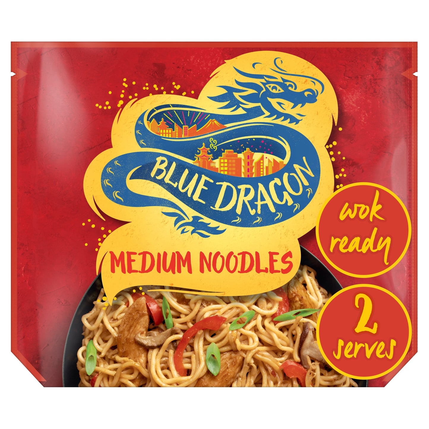 Blue Dragon Wok Ready Medium Noodles 300G — image 1