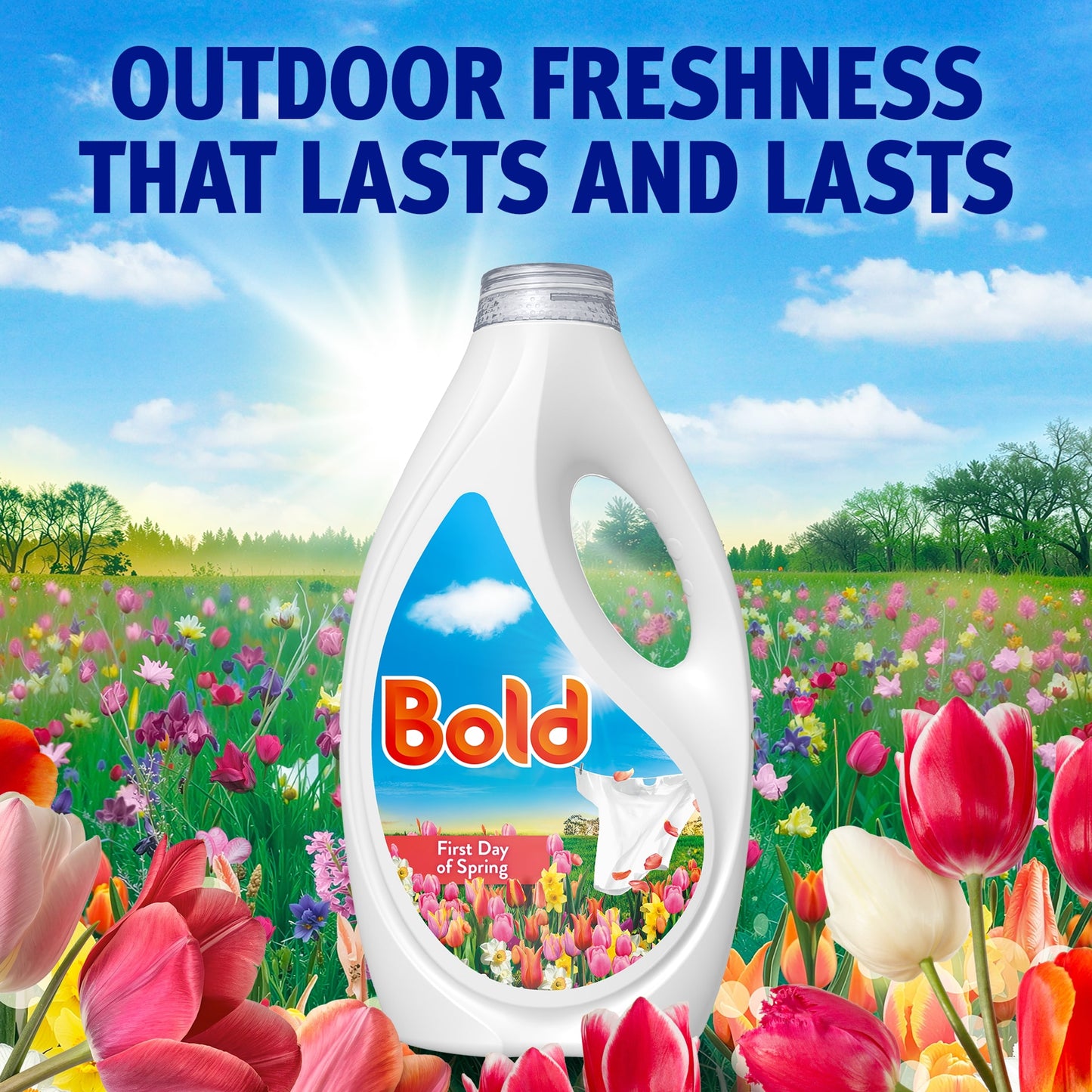 Bold Washing Liquid First Day of Spring 63 Washes 1953ml — image 5