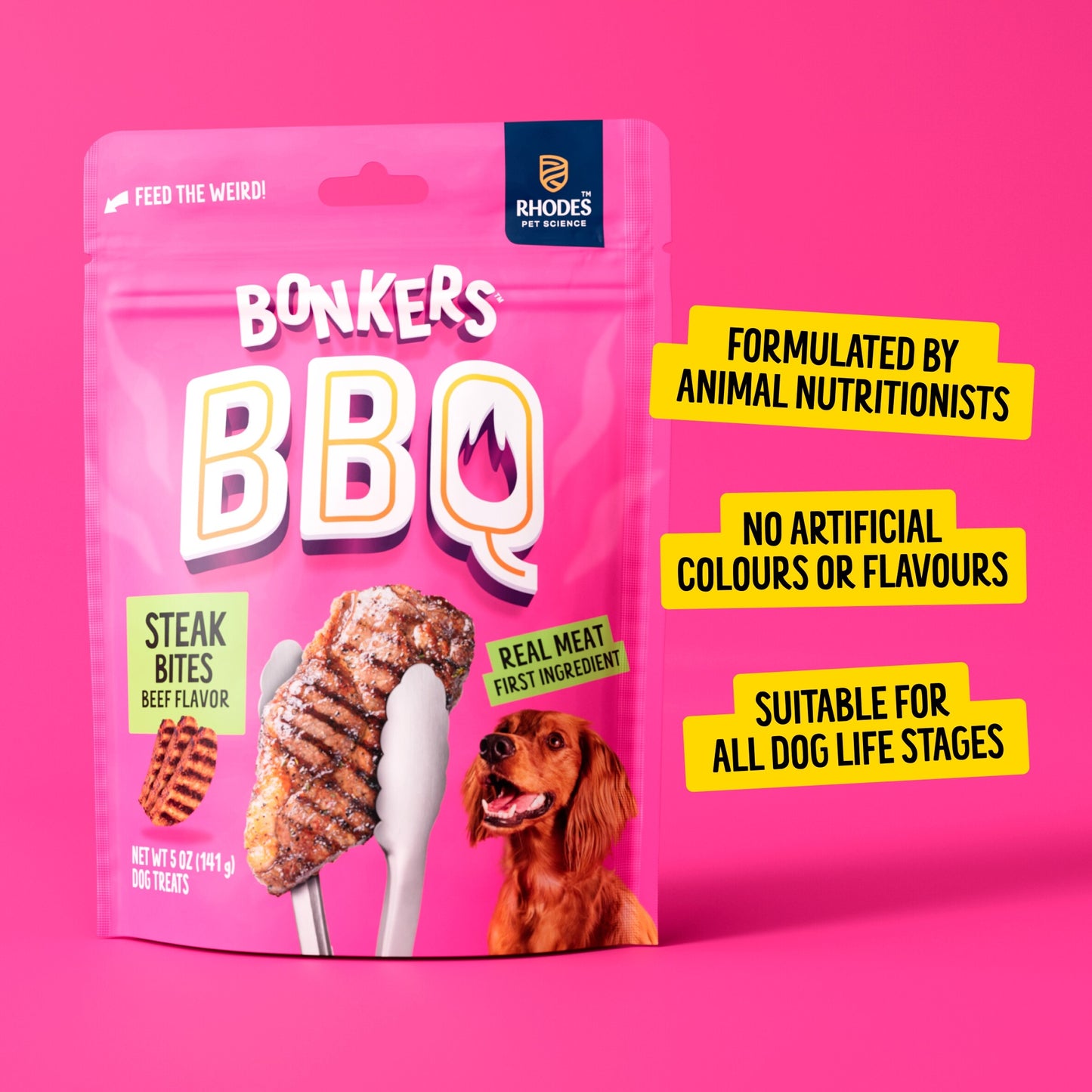 Bonkers Dog Treats Dry BBQ Steak Cuts 85 G — image 5