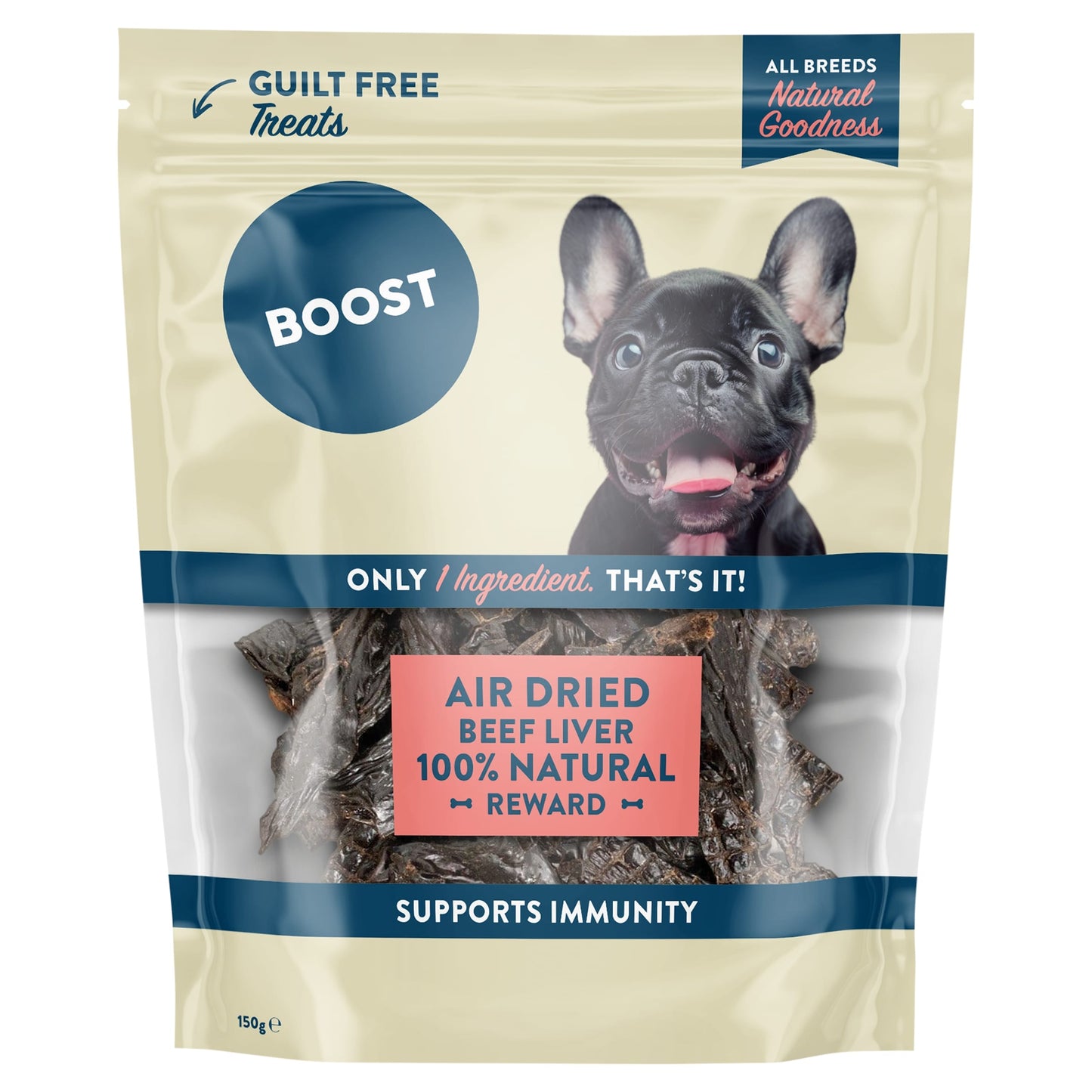 Boost Natural Treat Beef Liver for Dogs 150g — image 1