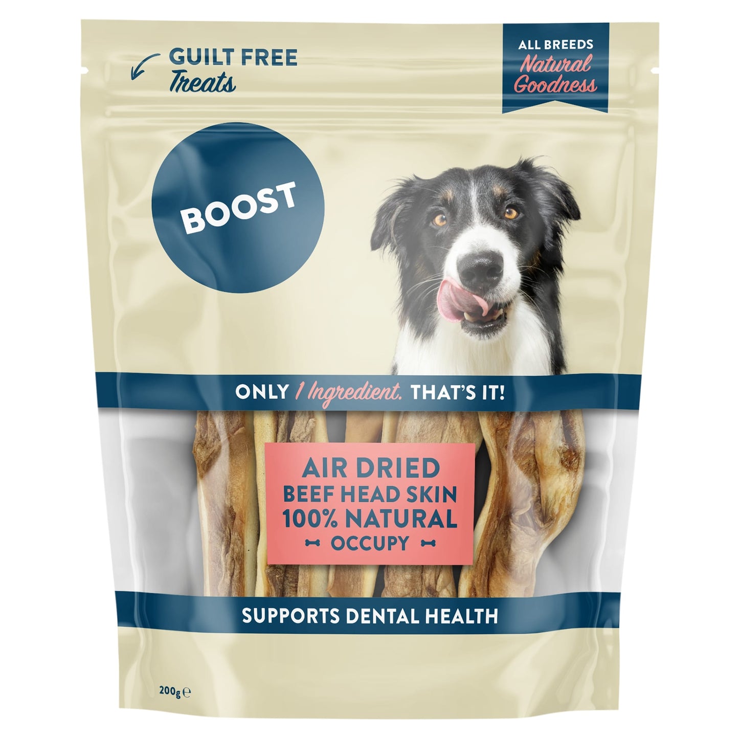 Boost Natural Treats Beef Strips for Dog 200g — image 1