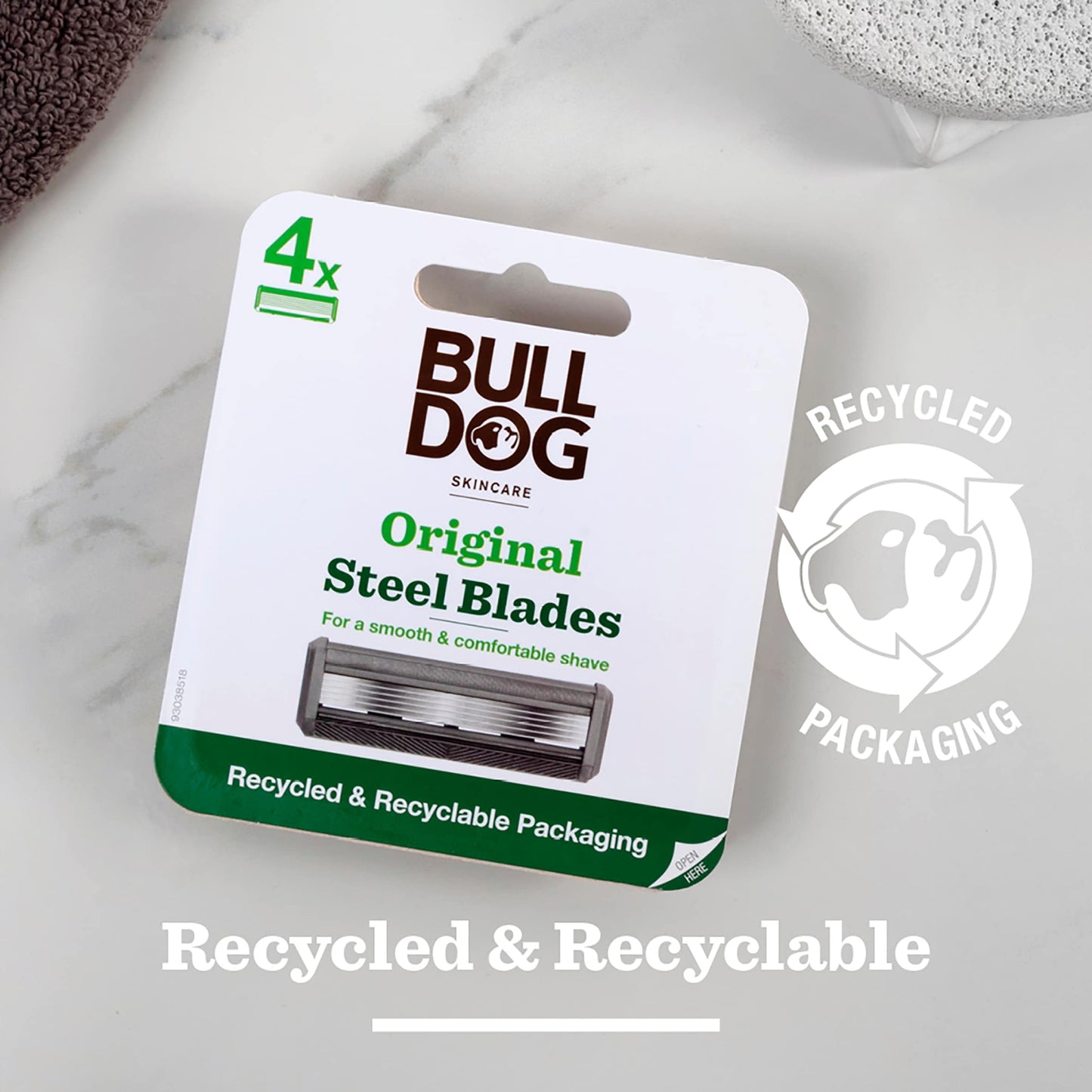 Bulldog Skincare Original Men’s Razor Blade Refills 4 pack — image 5