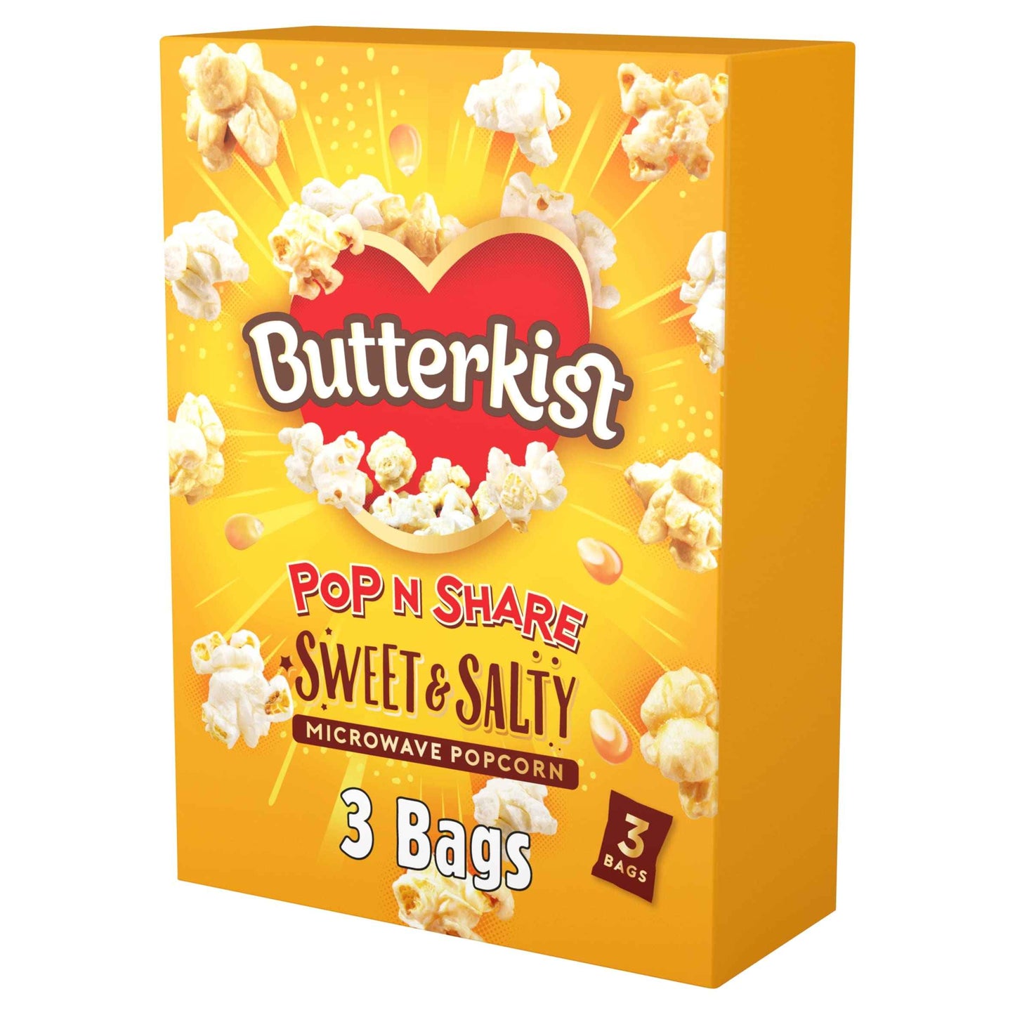 BUTTERKIST Microwave Popcorn Sweet & Salted 3x60g