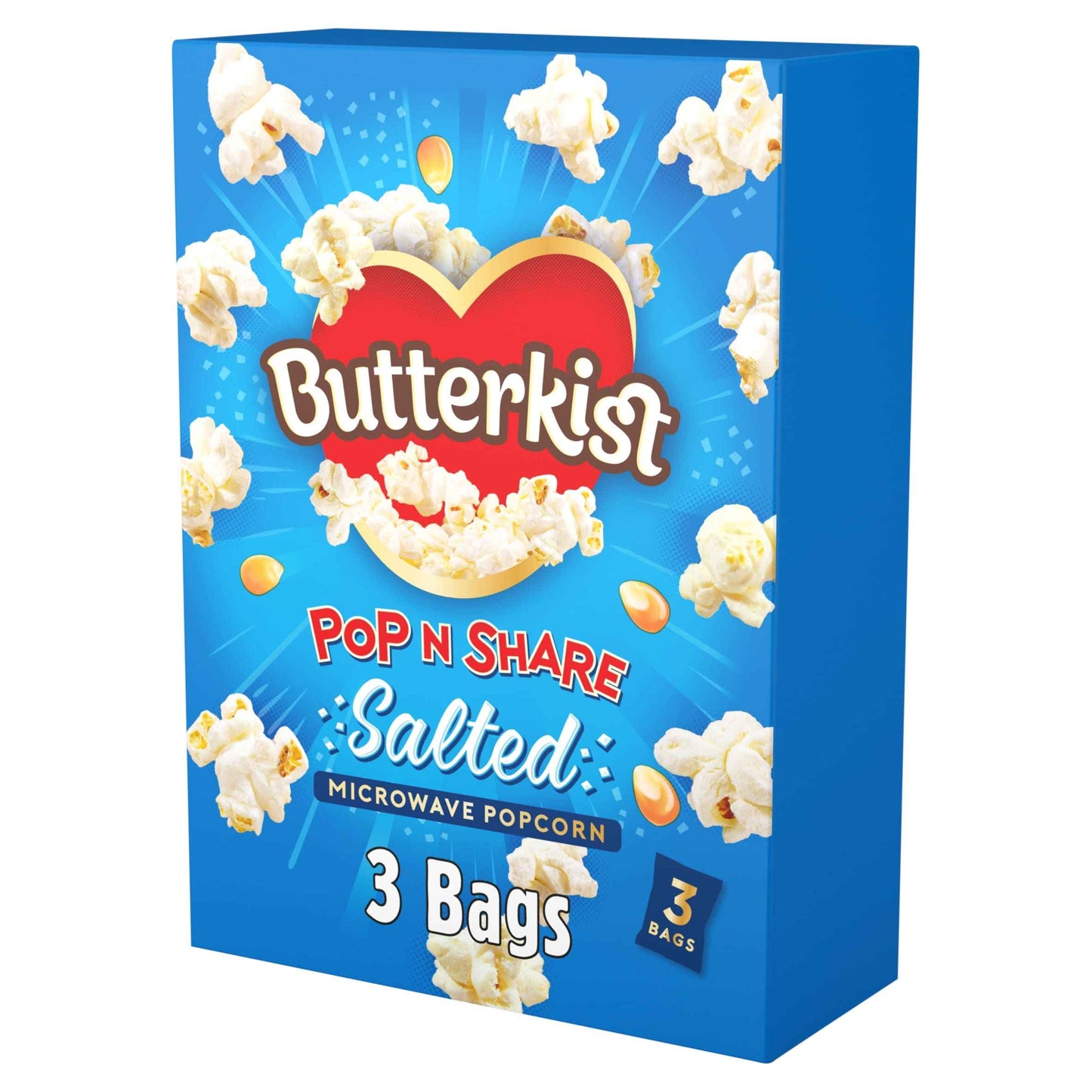 BUTTERKIST Microwave Salted Popcorn 3x60g