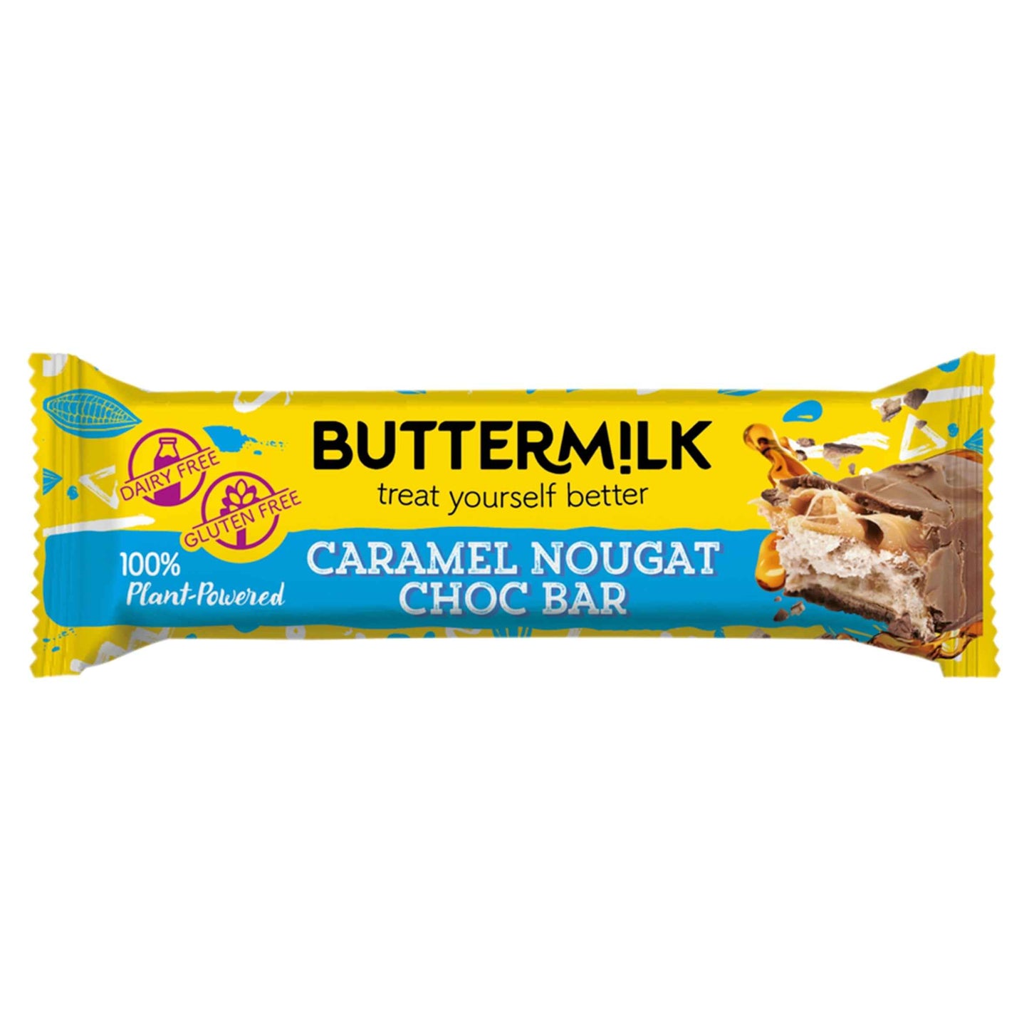 BUTTERMILK Plant-based Choccy Bar - Caramel Nougat 50g