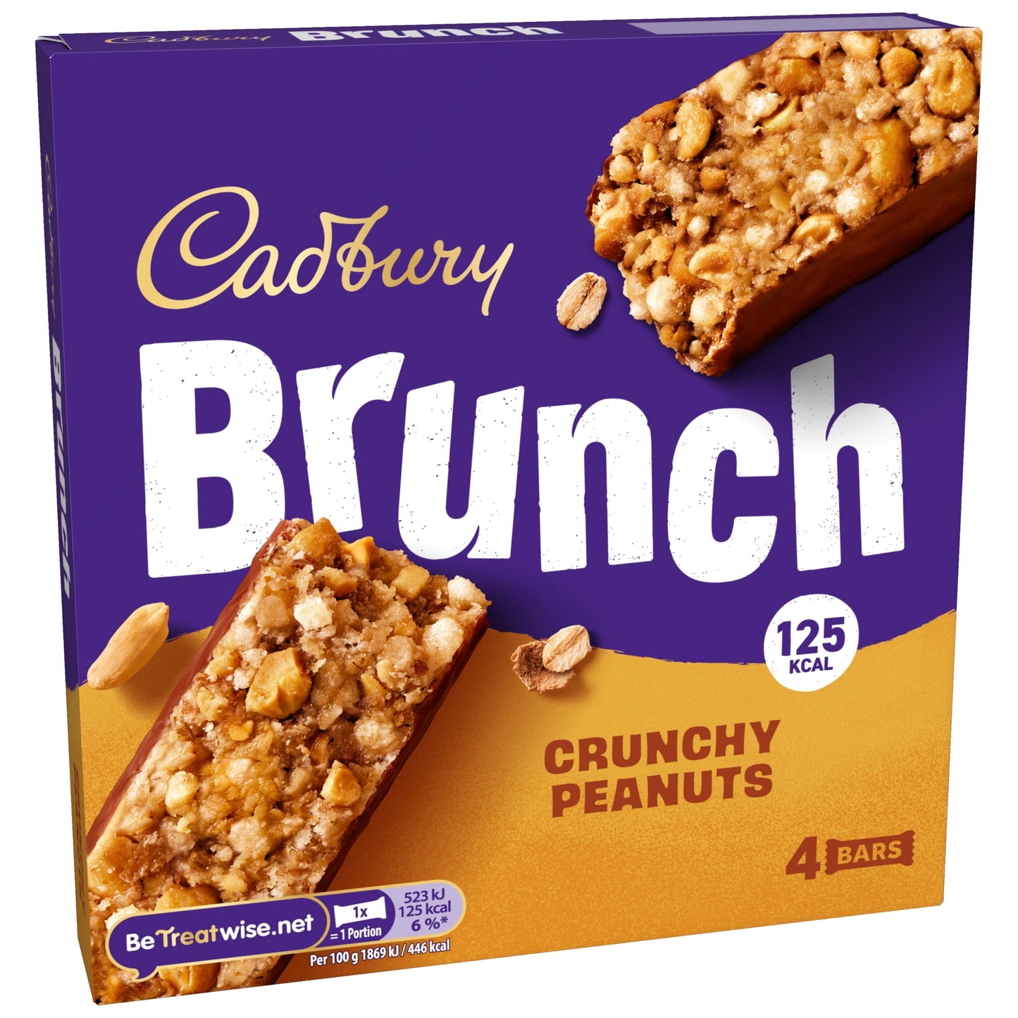 Cadbury Brunch Peanut Wholegrain Cereal Bars 4 x 28g — image 5
