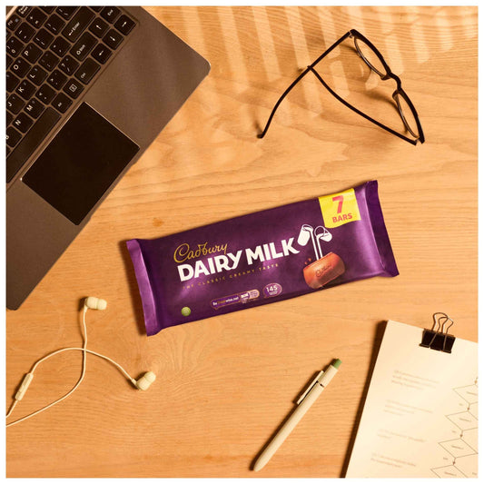 Cadbury Dairy Milk Chocolate Bar Multipack 7 Pack 7 X 27.2g