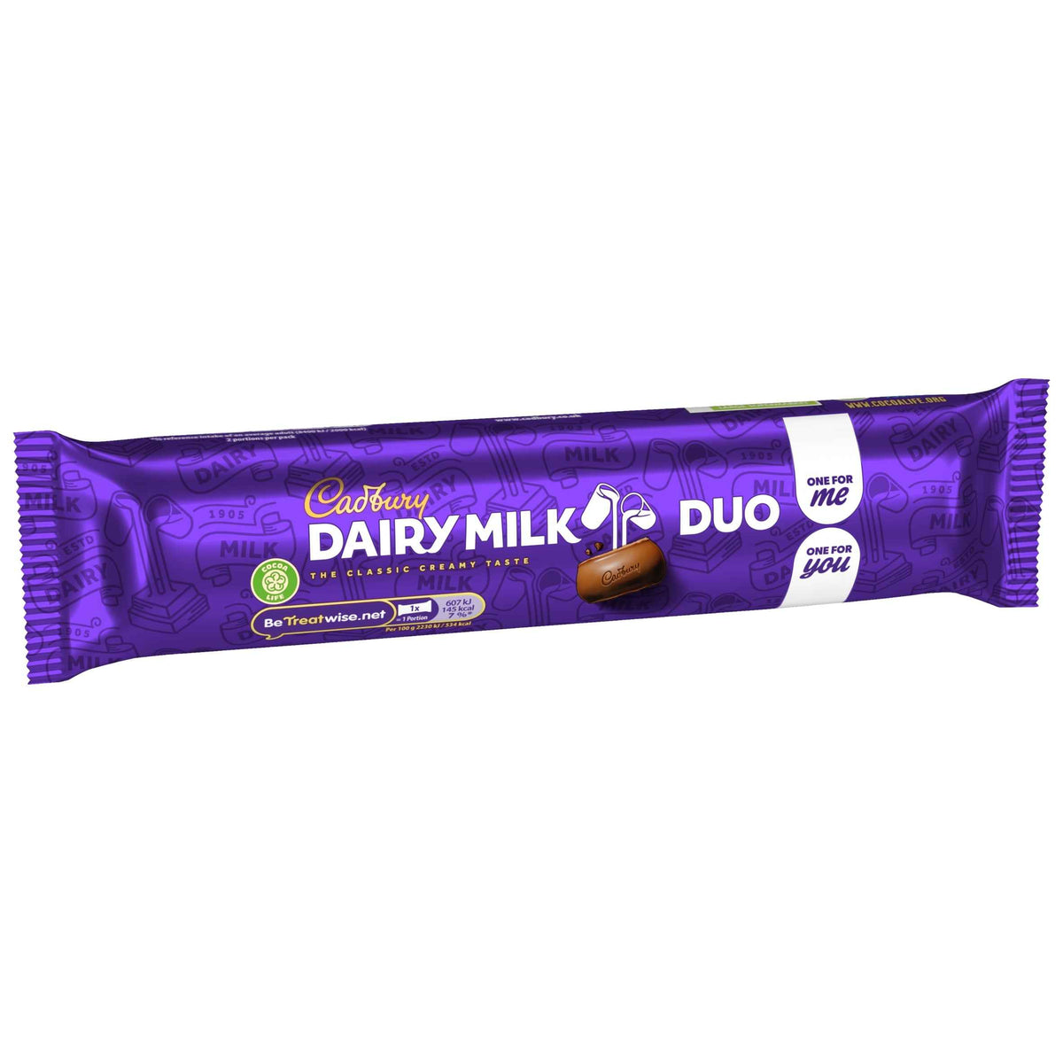 Cadbury Dairy Milk Chocolate Duo Bar 54.4g extra photo