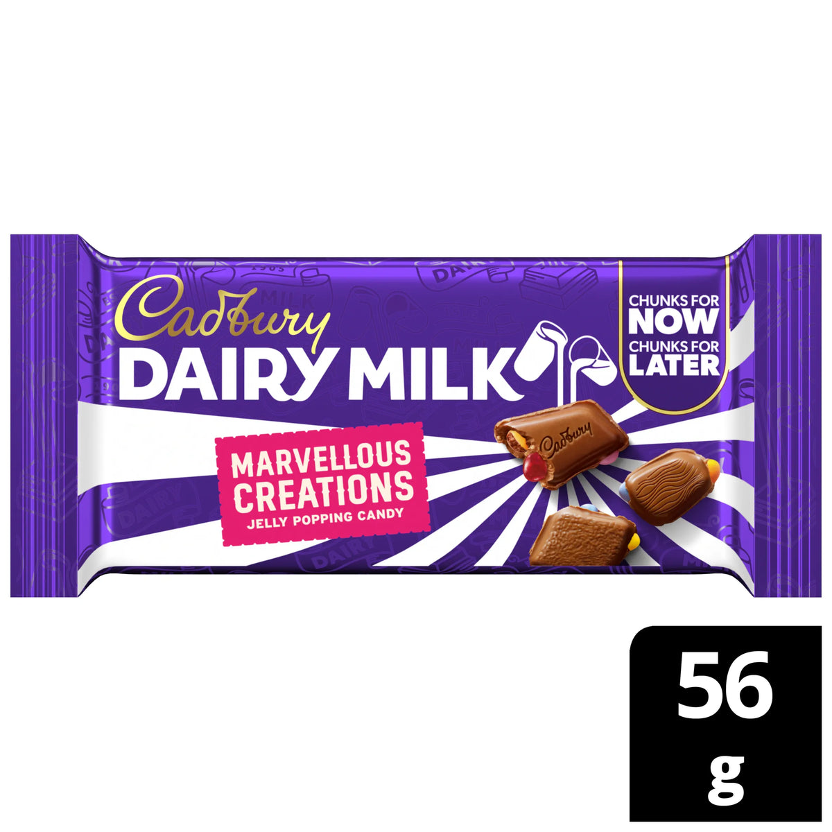 Cadbury Dairy Milk Marvellous Creation Jelly Popping Candy 56g — image 1
