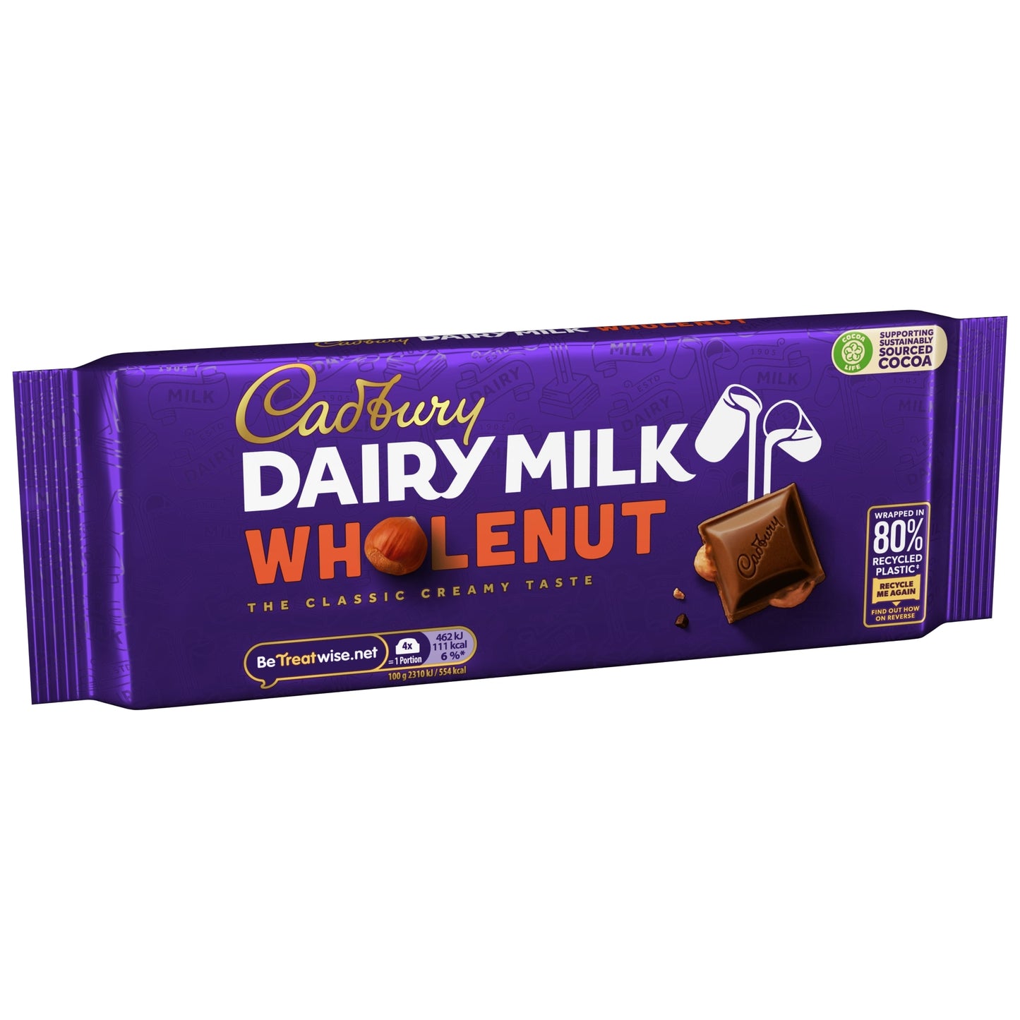 Cadbury Dairy Milk Whole Nut Chocolate Bar 180G — image 5
