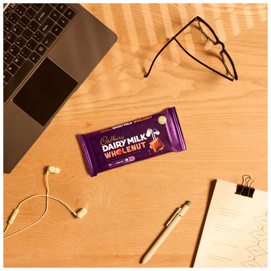 Cadbury Dairy Milk Wholenut Chocolate Bar 120g 120g pack shot