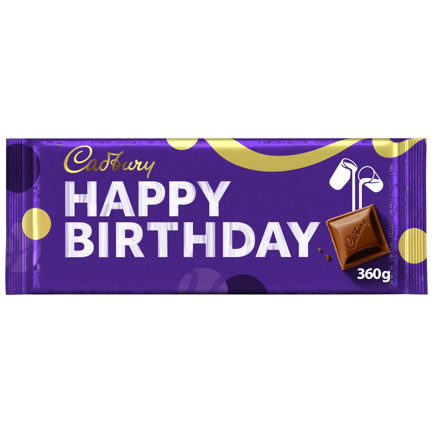 Cadbury Happy Birthday Dairy Milk Chocolate Bar 360g — image 1