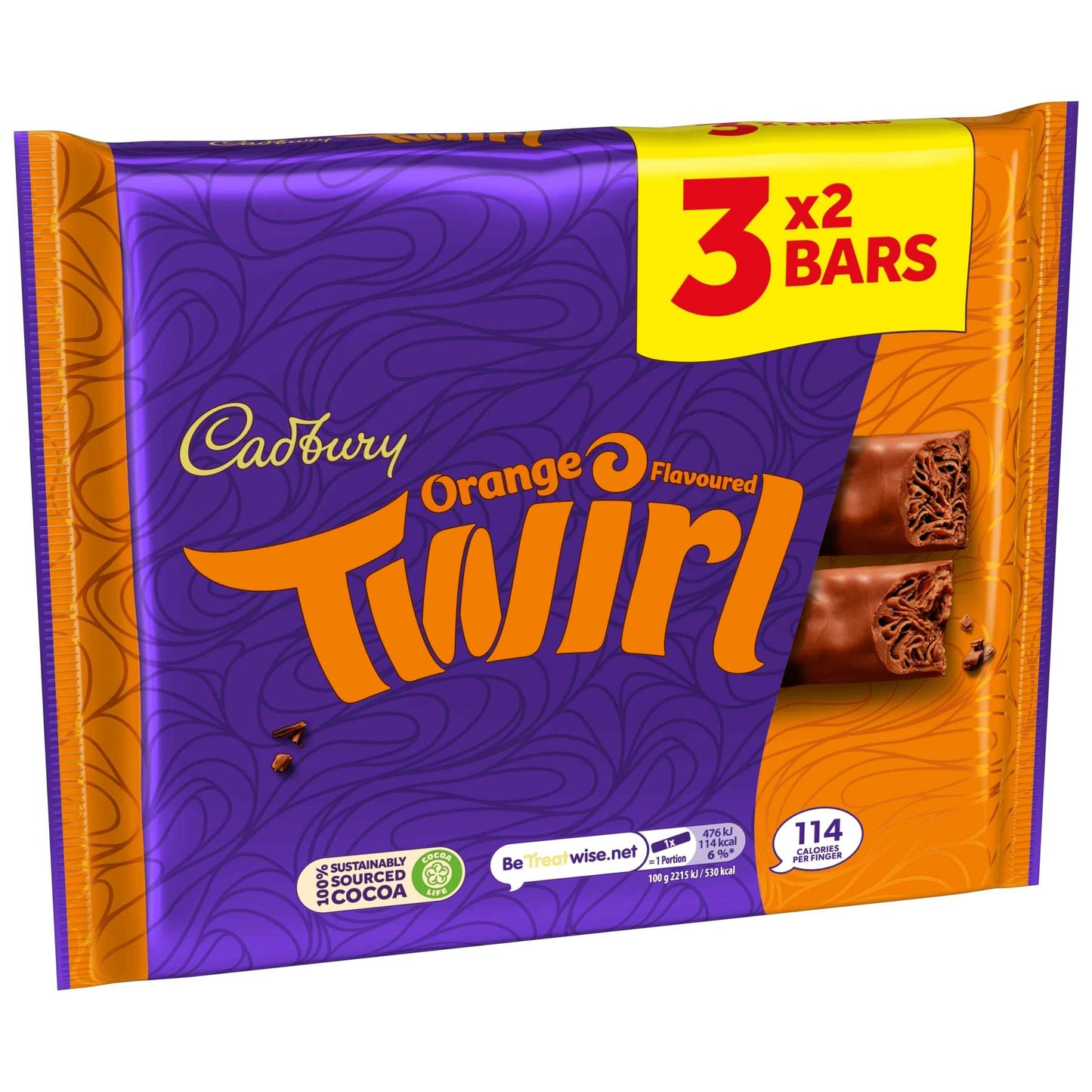 Cadbury Twirl Orange Chocolate Bar 3 Pack Multipack 3 X 43g gallery