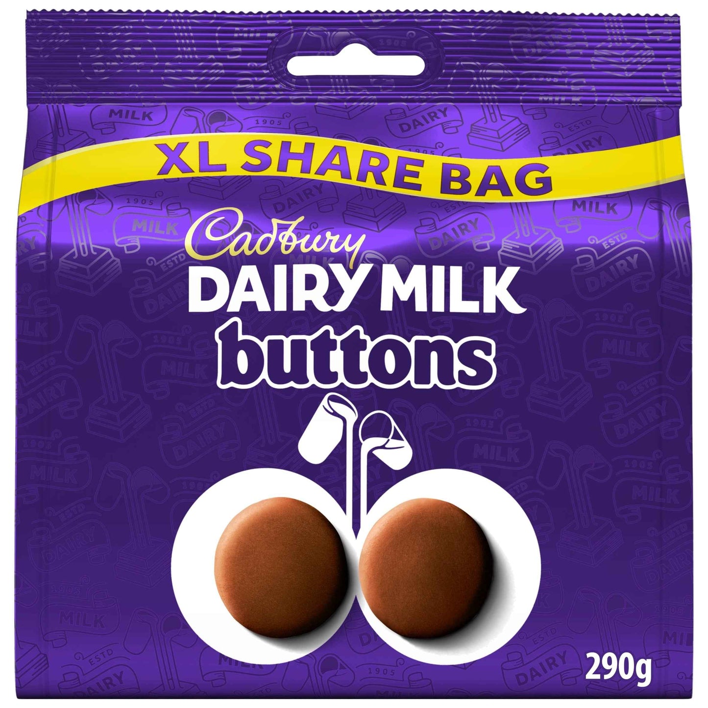 Cadburys Dairy Milk Buttons Xl Share Bag 290g
