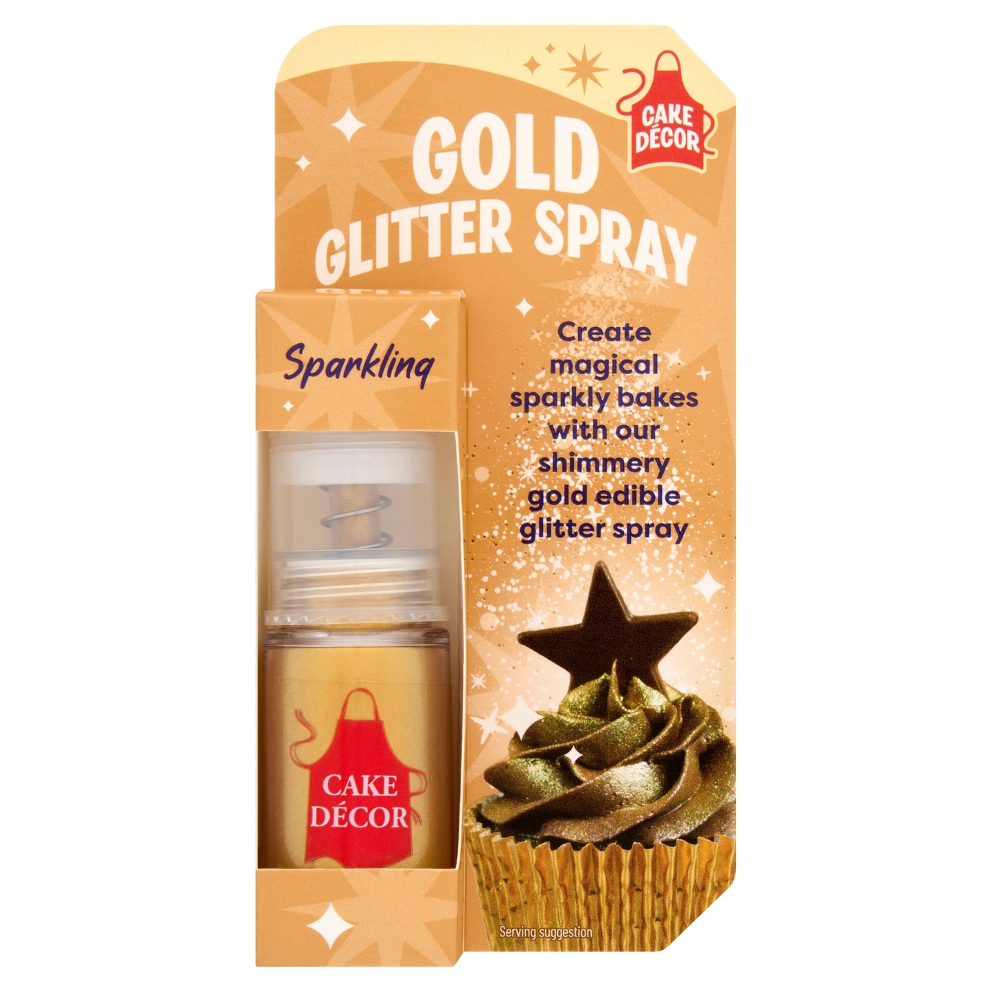 Cake Decor Gold Glitter Spray 4G — image 1