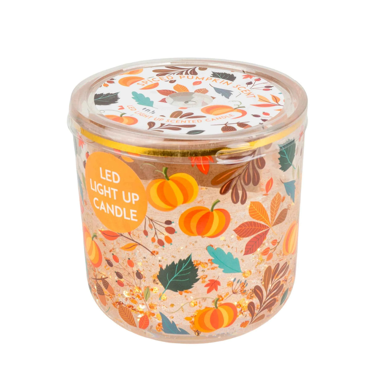 Candlelight Autumn Spiced Pumpkin Light Up