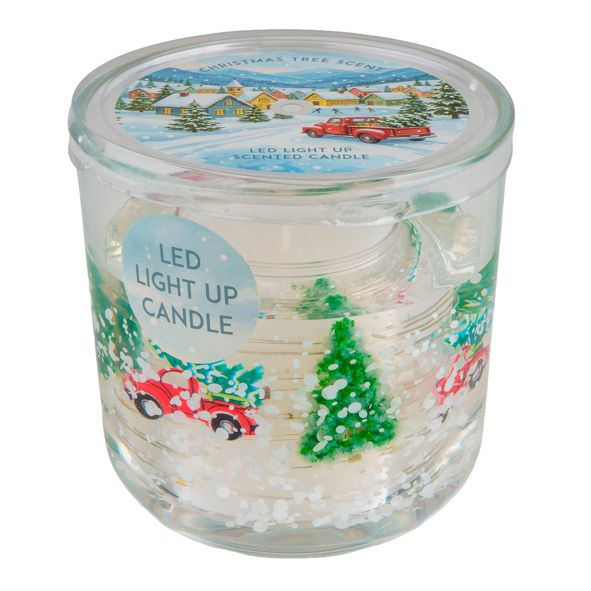 Candlelight Christmas LED Light Up Scented Candle 70g — image 1