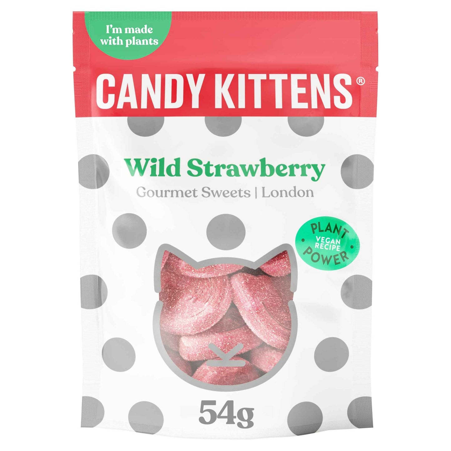 CANDY KITTENS Wild Strawberry Gourmet Sweets 54g