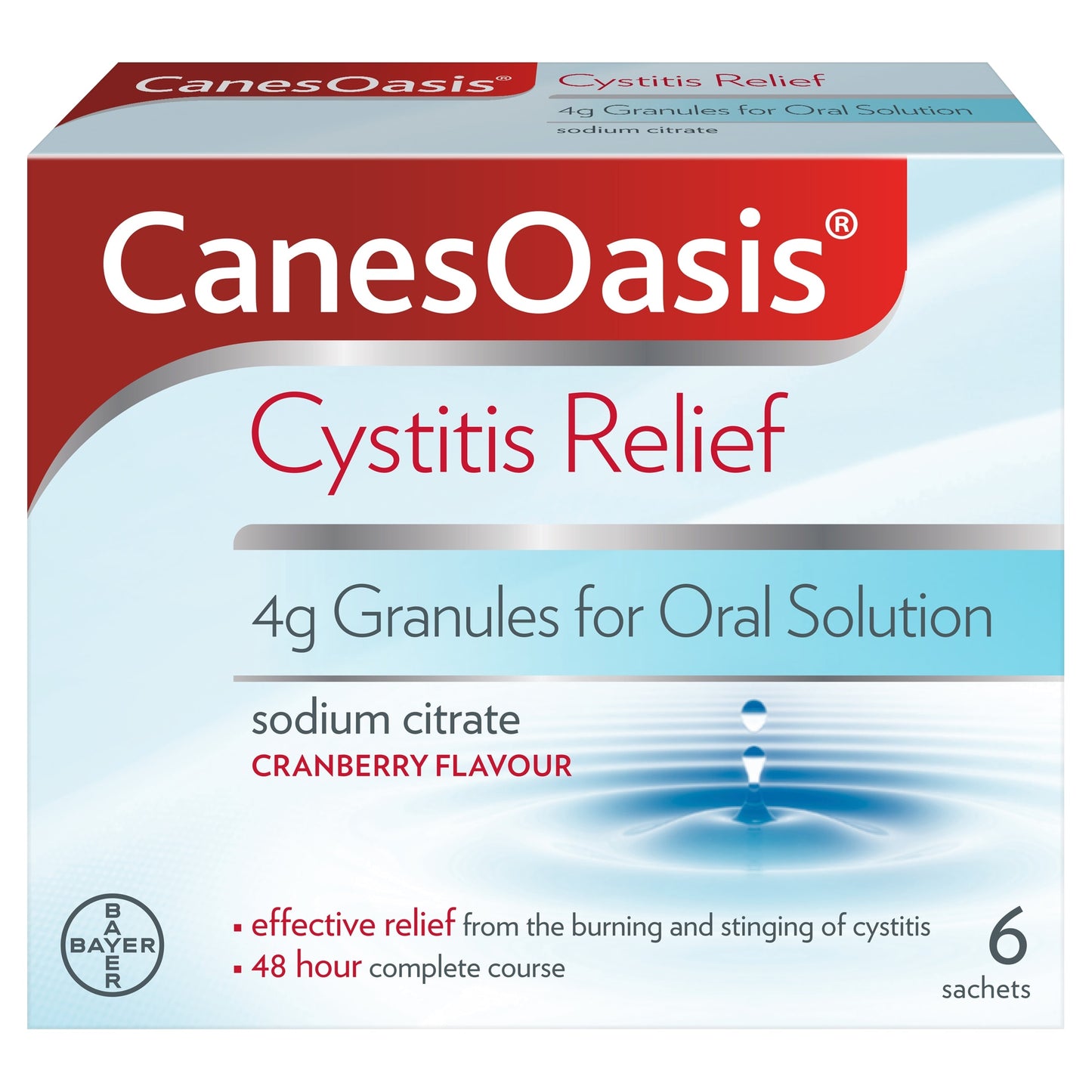 CanesOasis Cystitis Relief Cranberry Sachets 6s — image 1