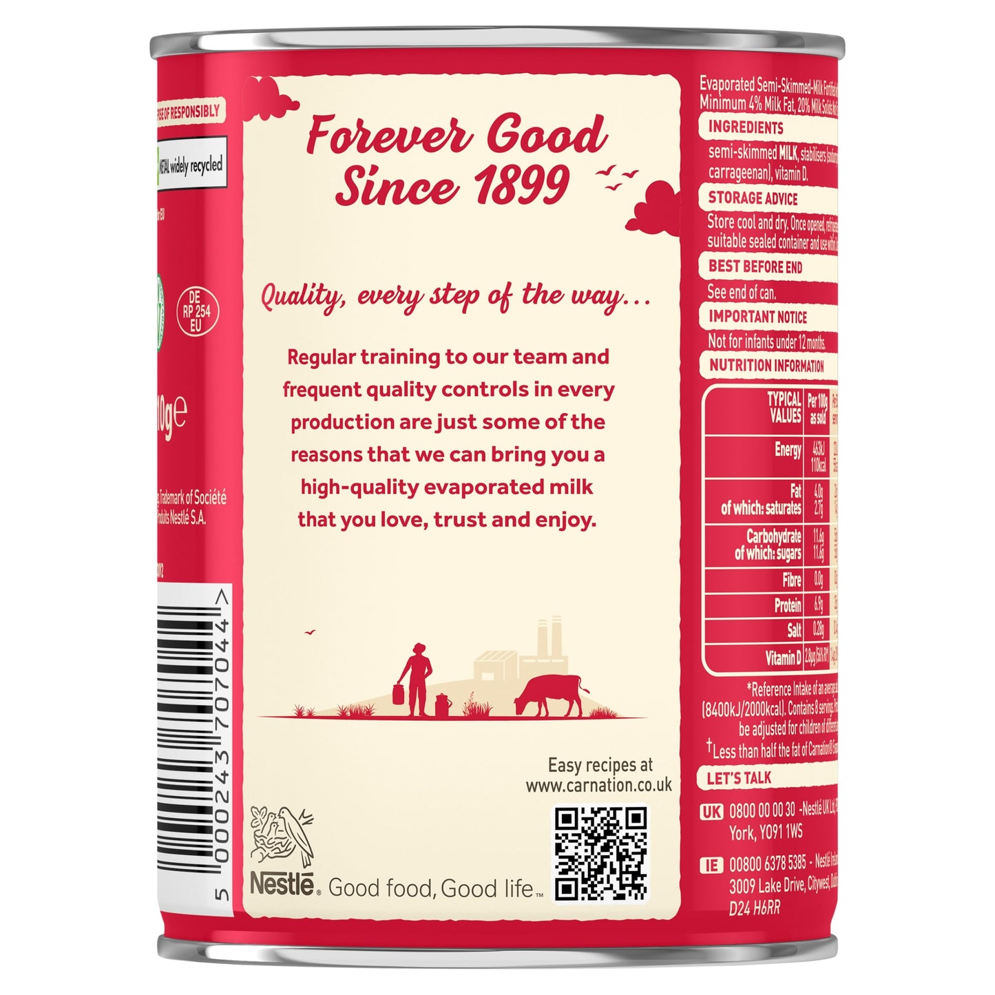 Carnation Light Evaporated Milk Tin 410g — image 5