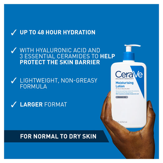 CeraVe Moisturising Lotion with Hyaluronic Acid & Ceramides for Normal to Very Dry Skin 236ml — image 2