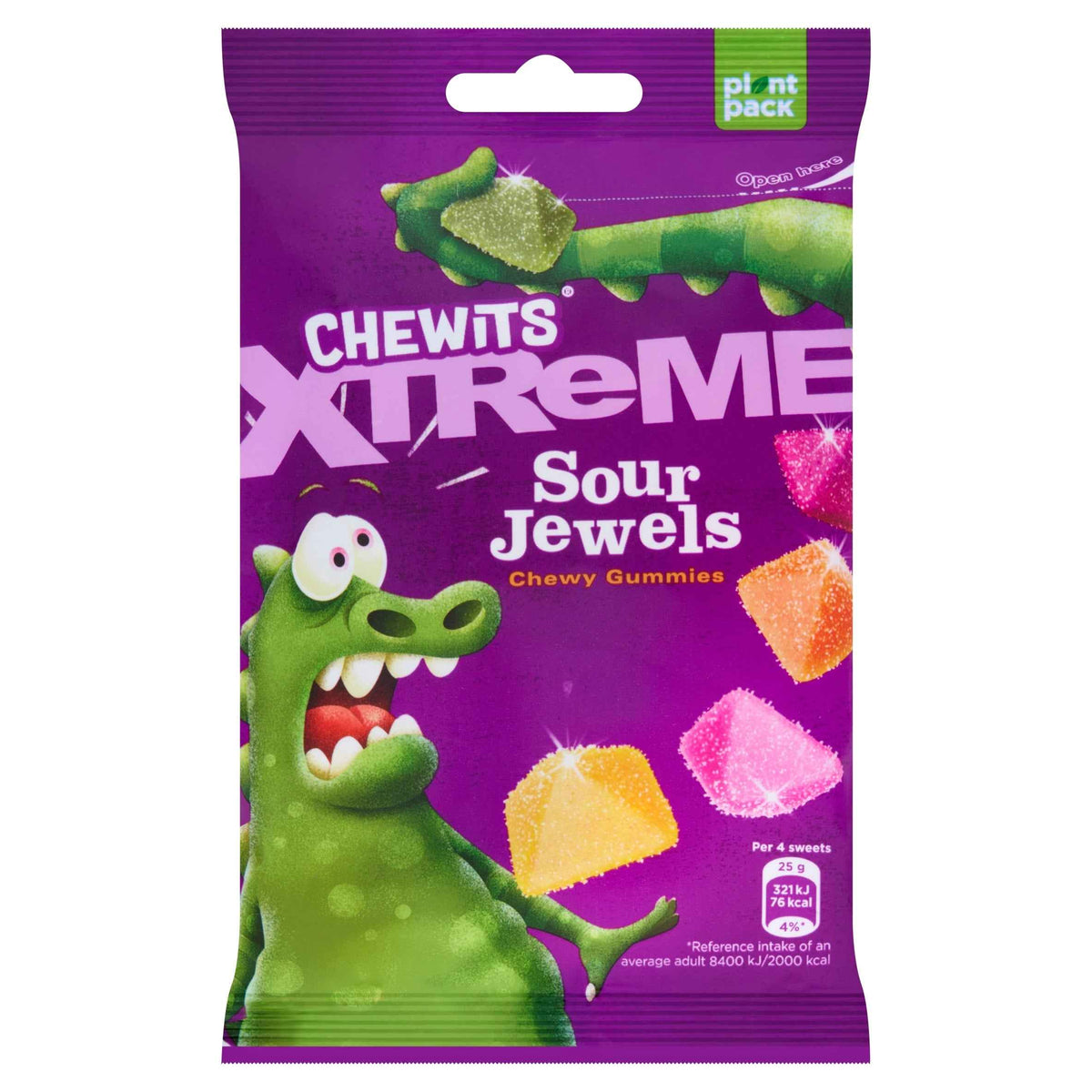 CHEWITS Xtreme Sour Jewels Chewy Gummies 125g
