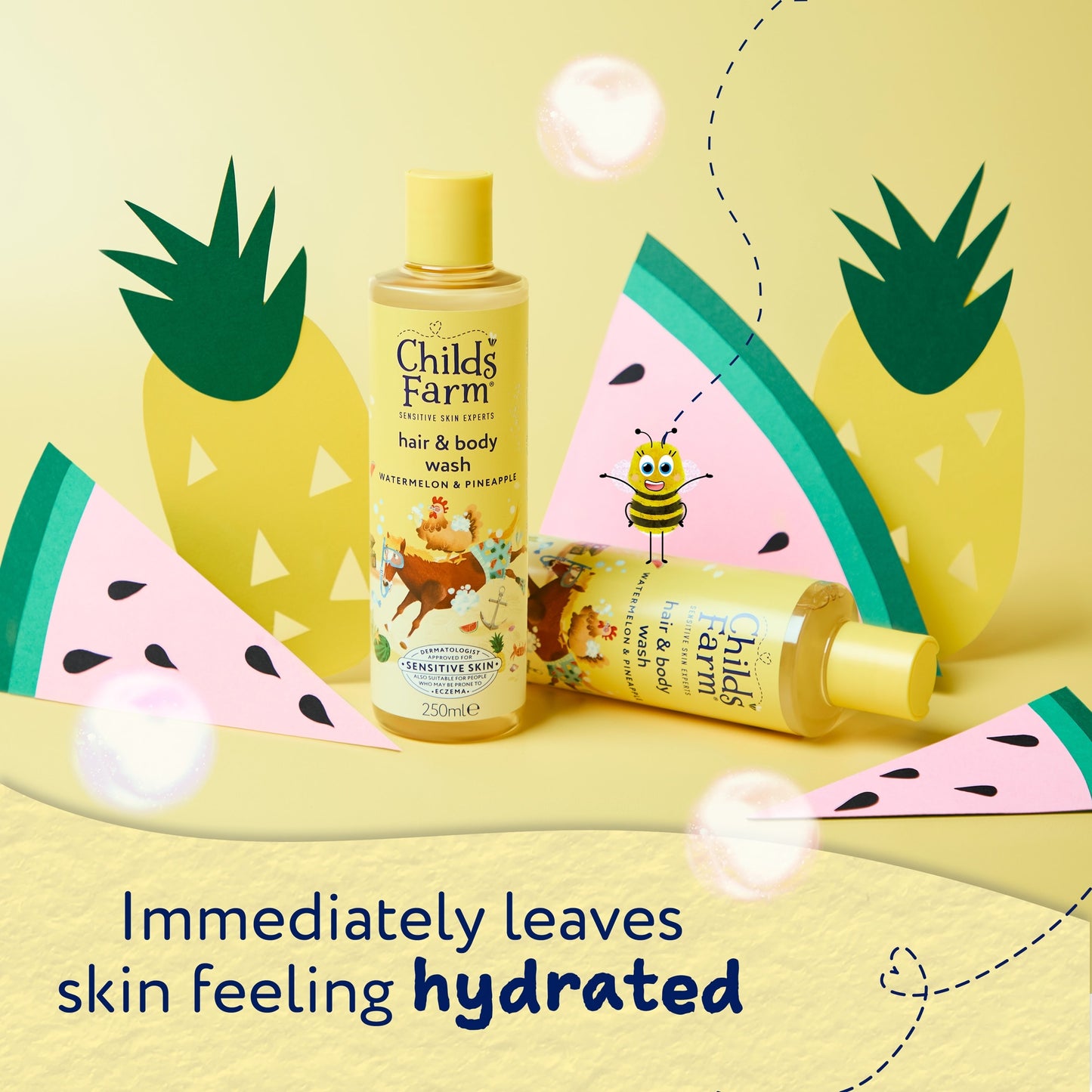 Childs Farm Hair & Body Wash - Watermelon & Pineapple 250ml — image 5