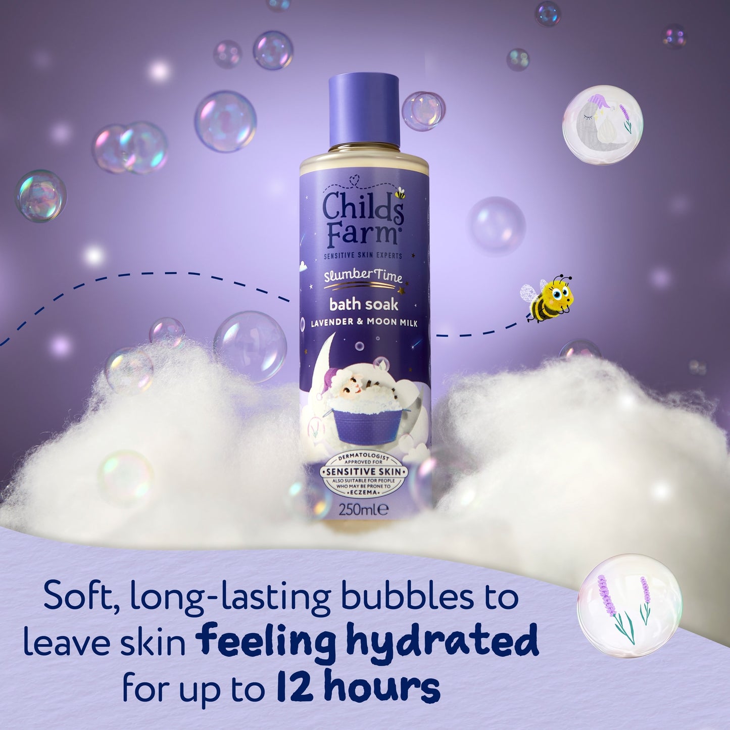 Childs Farm SlumberTime Bath Soak Lavender & Moon Milk 250ml — image 5