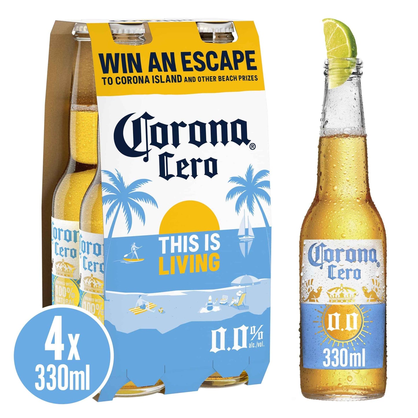 CORONA Cero Alcohol Free Beer 4 X 330ml