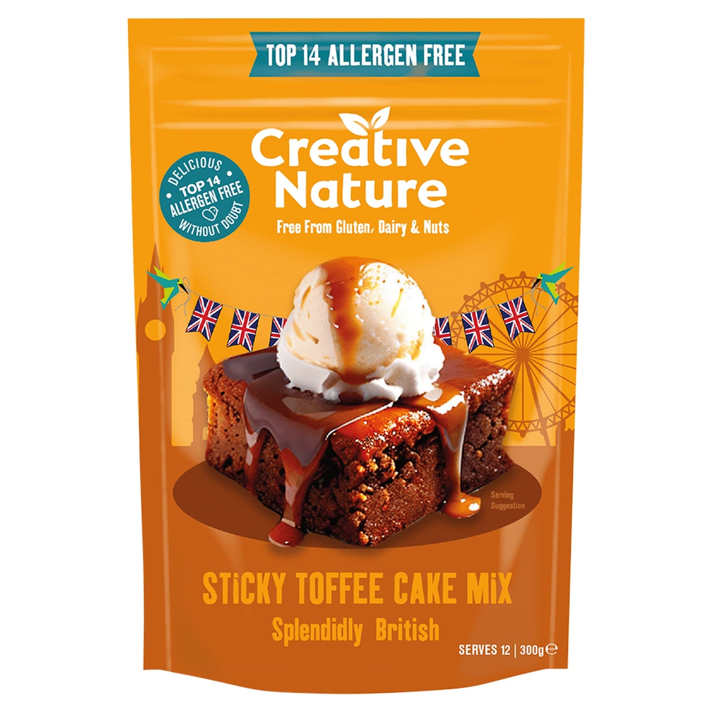 Creative Nature Free From Sticky Toffee Cake Mix 300g — image 1